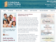 Tablet Screenshot of coronadoctors.net
